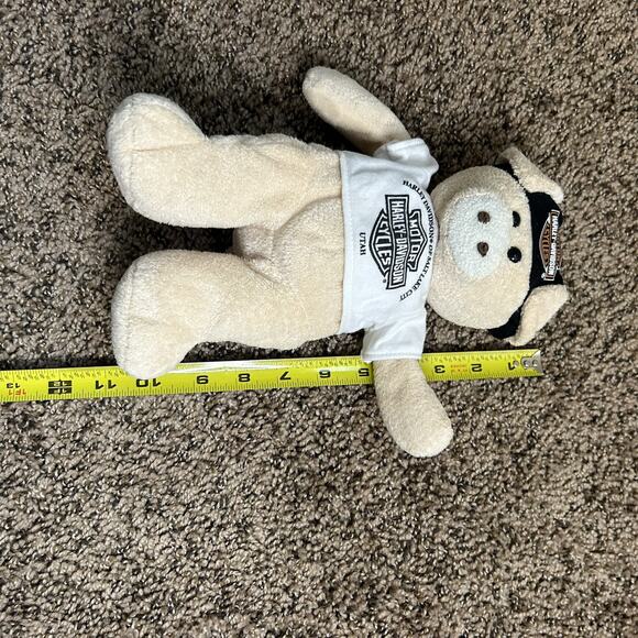 HARLEY DAVIDSON STUFFED PIG, White T Shirt - Logo, Black Bandana - Logo - 2012 - Picture 10 of 11